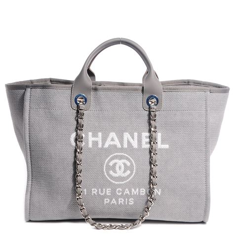 chanel deauville canvas tote handbag|chanel deauville tote price.